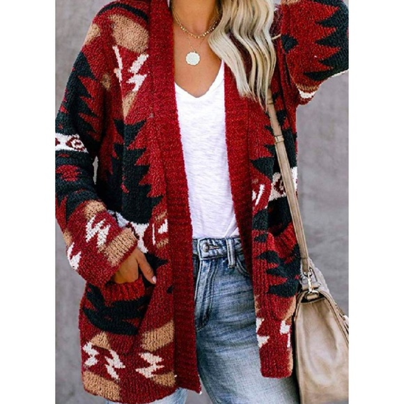 Sweaters | Miranda Lambert Red Aztec 